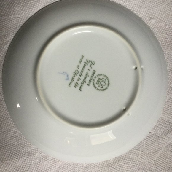 B&G Copenhagen Porcelain 'Jul i skovbrynet' 1970 Decorative Plate Denmark - Picture 7 of 7